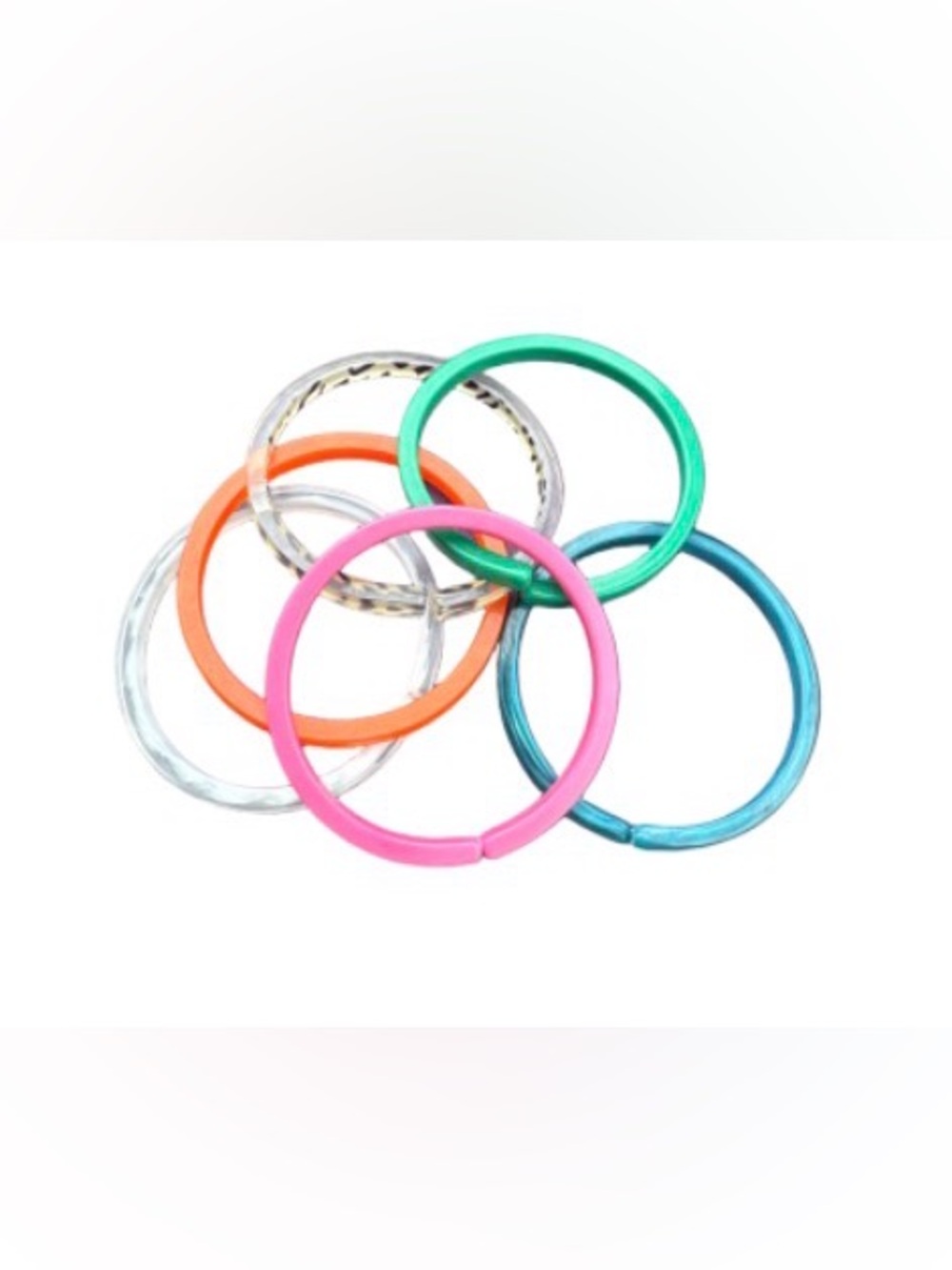 Plunder 6 piece multi color bracelet set